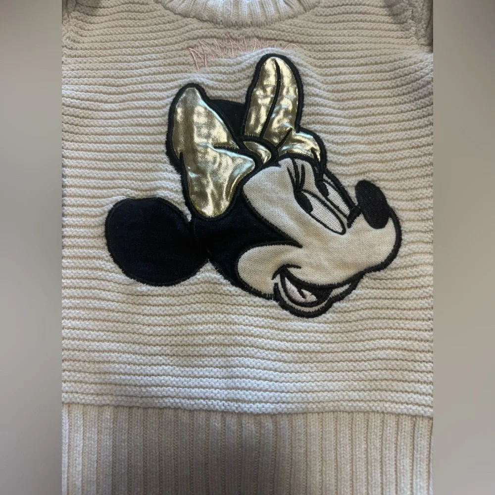 Disney Cream Ivory Sweater with Minnie Mouse‎